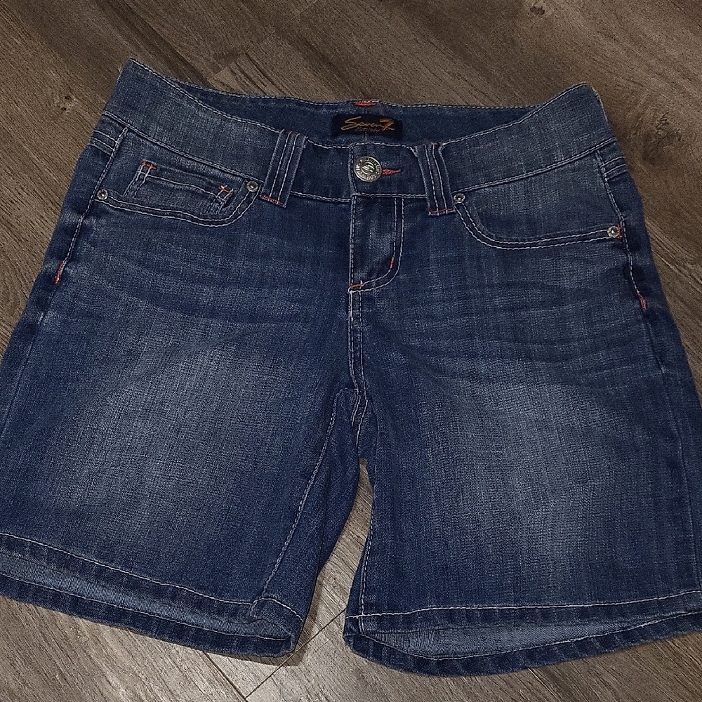 Seven7 Dark Blue Jean Shorts for Women Sz 4
